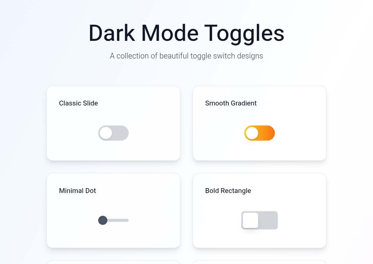 Dark Mode Toggles