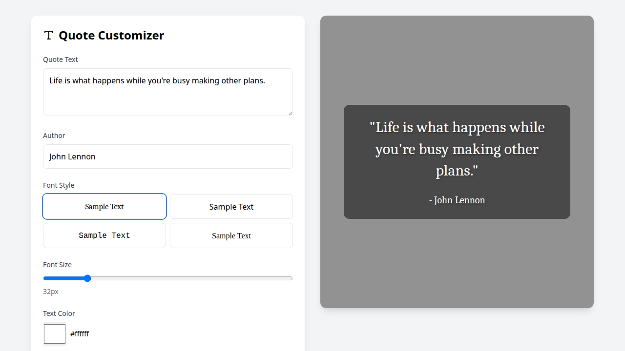 Quote Image Generator